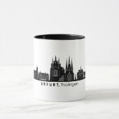 ERFURT Thuringia Germany City Skyline Silhouette Mok (Midden)