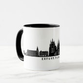 ERFURT Thuringia Germany City Skyline Silhouette Mok (Voorkant links)