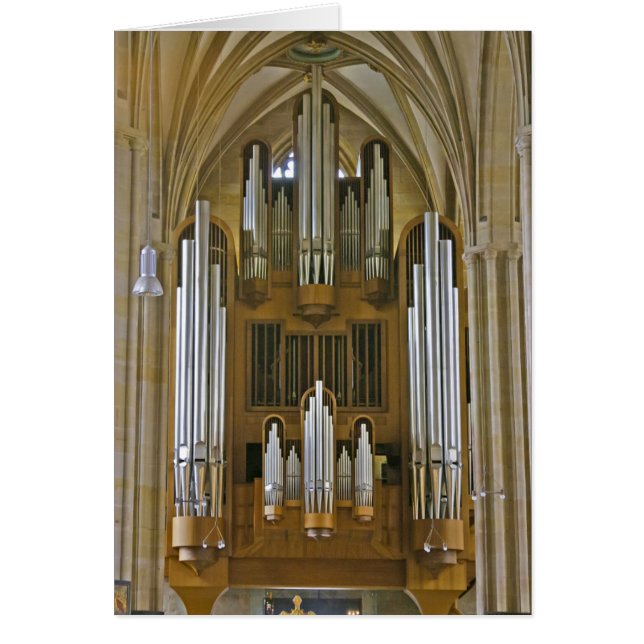 Erfurtkathedraal orgelkaart (Voorkant)