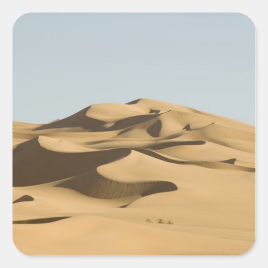 Erg Awbari, Sahara, Fezzan, Libië. 4 Vierkante Sticker (Voorkant)