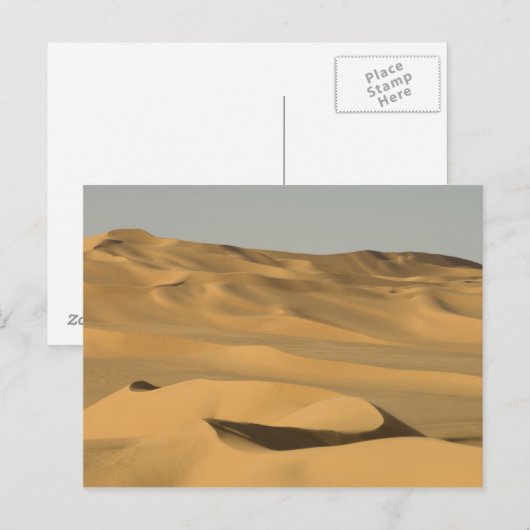 Erg Awbari, Sahara, Fezzan, Libië. Briefkaart (Voorkant / Achterkant)