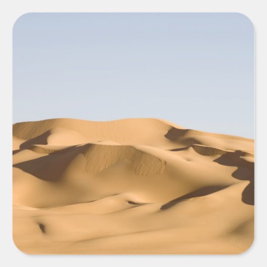 Erg Awbari, Saharawoestijn, Fezzan, Libië. 2 Vierkante Sticker (Voorkant)