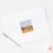 Erg Awbari, Saharawoestijn, Fezzan, Libië. 2 Vierkante Sticker (Envelop)