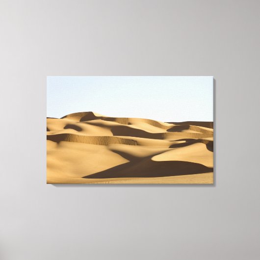 Erg Awbari, Saharawoestijn, Fezzan, Libië. 3 Canvas Afdruk (Voorkant)