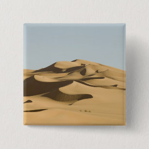 Erg Awbari, Saharawoestijn, Fezzan, Libië. 4 Vierkante Button 5,1 Cm