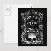 Erg bitter Absinthe van Ophelia Briefkaart (Voorkant / Achterkant)