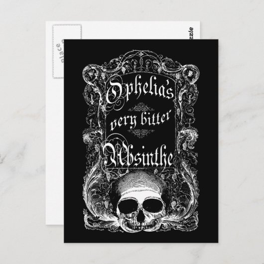 Erg bitter Absinthe van Ophelia Briefkaart (Voorkant / Achterkant)