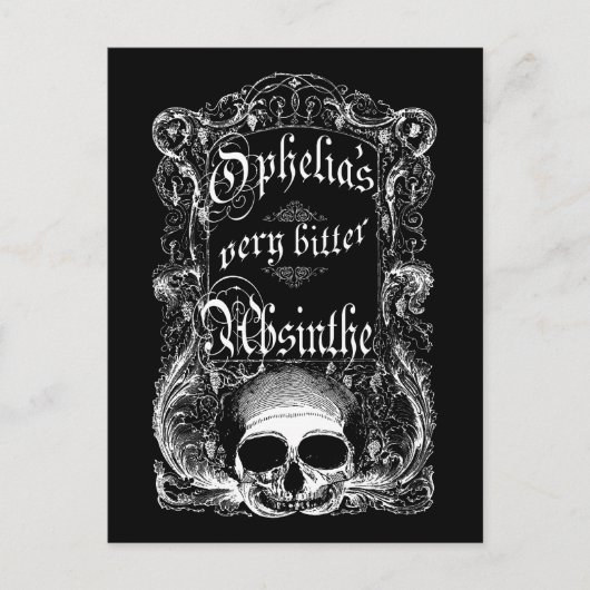 Erg bitter Absinthe van Ophelia Briefkaart (Voorkant)