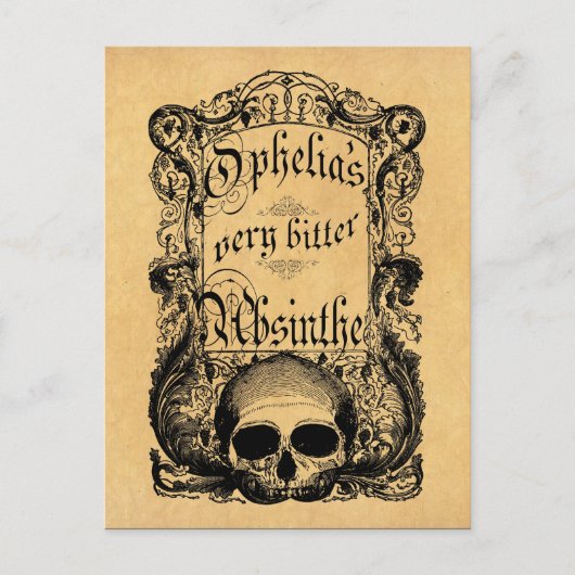 Erg bitter Absinthe van Ophelia Briefkaart (Voorkant)