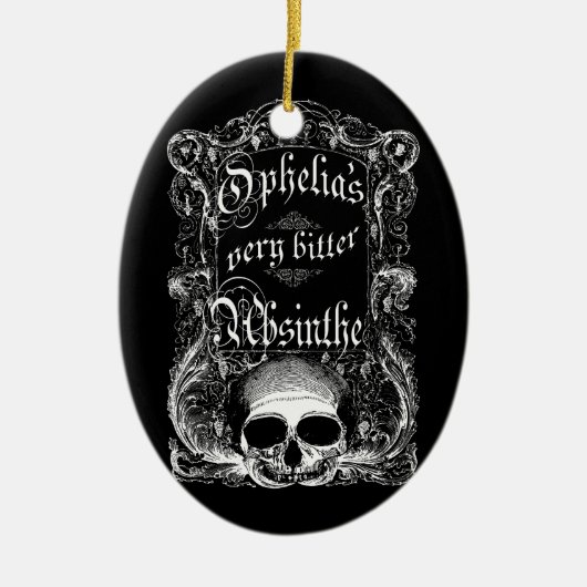 Erg bitter Absinthe van Ophelia Keramisch Ornament (Voorkant)