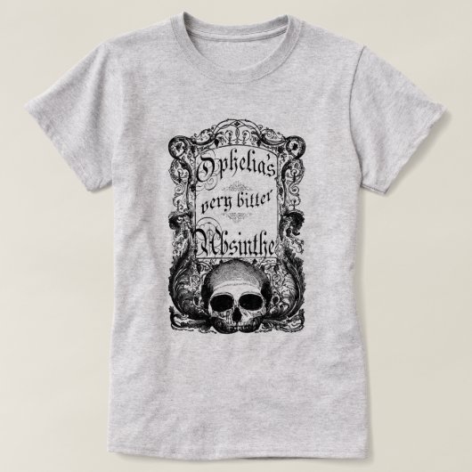 Erg bitter Absinthe van Ophelia T-shirt (Design voorkant)