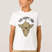 Erg blij dat ik Yam Funny Veggie Pun T-shirt (Voorkant)