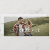 Erg blij om de datum verloving foto save the date (Voorkant)