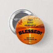Erg diep Ablued Sunrise Church Ronde Button 5,7 Cm (Voorkant /achterkant)