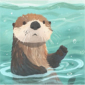 Erg heerlijk spetterend plezier sticker (Voorkant)