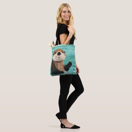 Erg heerlijk spetterend plezier tote bag (Op model)