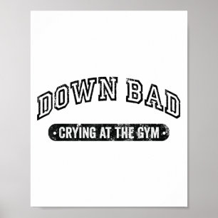 Erg Huilend Bij De Sportschool Grappige Workout Poster