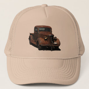 Erg ingeweven '37 Chevy-oogst op vrachtwagenchauff Trucker Pet
