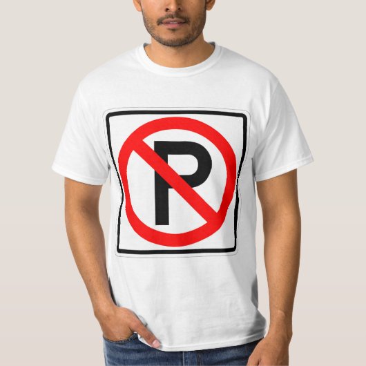 Erg leuk Classic Geen parkeerbord T-shirt (Voorkant)