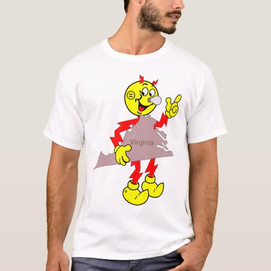 Erg leuk Reddy Kilowatt Virginia T-shirt (Voorkant)