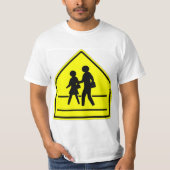 Erg leuk School Crossing Sign T-shirt (Voorkant)
