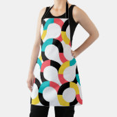 Erg, modern trendy cirkelvormig geometrisch patroo schort (Insitu)