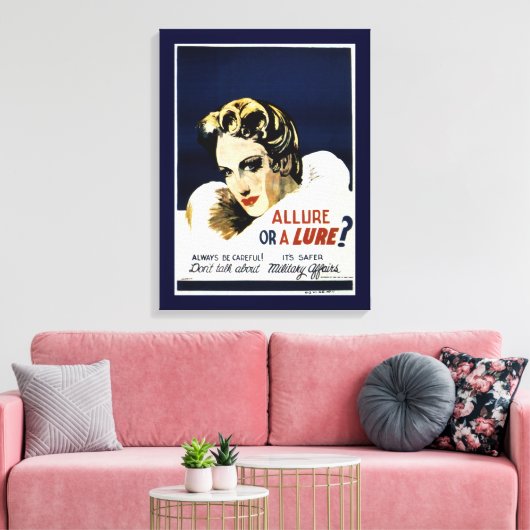 Erg of een Lure? Canvas Afdruk (Insitu (Woonkamer))