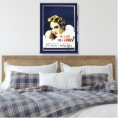 Erg of een Lure? Canvas Afdruk (Insitu (Slaapkamer))