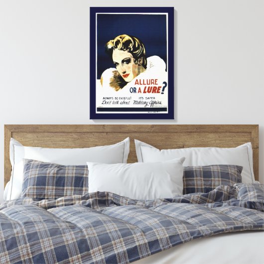 Erg of een Lure? Canvas Afdruk (Insitu (Slaapkamer))