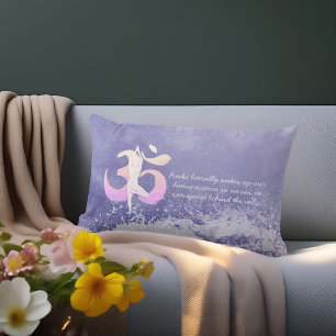 Erg Peri Meditation Instructeur Yoga Pose OM Quote Kussen