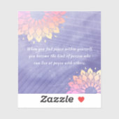 Erg Peri Yoga Instructor Roos Gold Mandala Quottes Sticker (Vel)