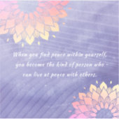 Erg Peri Yoga Instructor Roos Gold Mandala Quottes Sticker (Voorkant)