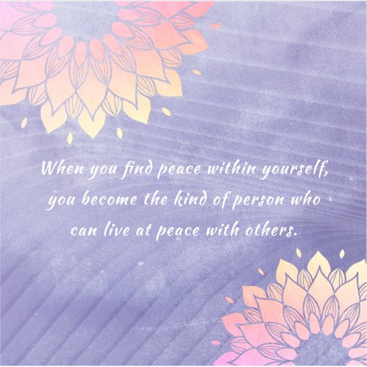 Erg Peri Yoga Instructor Roos Gold Mandala Quottes Sticker (Voorkant)