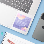 Erg Peri Yoga Instructor Roos Gold Mandala Quottes Sticker (Laptop met iPhone)