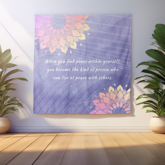 Erg Peri Yoga Instructor Roos Gold Mandala Quottes Wandkleed