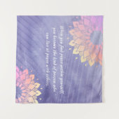 Erg Peri Yoga Instructor Roos Gold Mandala Quottes Wandkleed (Voorkant (horizontaal))