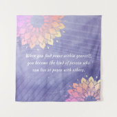 Erg Peri Yoga Instructor Roos Gold Mandala Quottes Wandkleed (Voorkant)