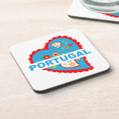 Erg Portugees hart Bier Onderzetter (Linkerzijde)