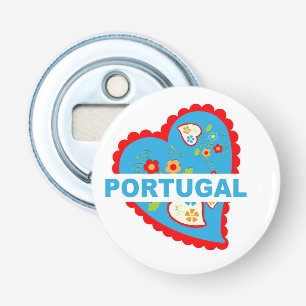 Erg Portugees hart Button Flesopener