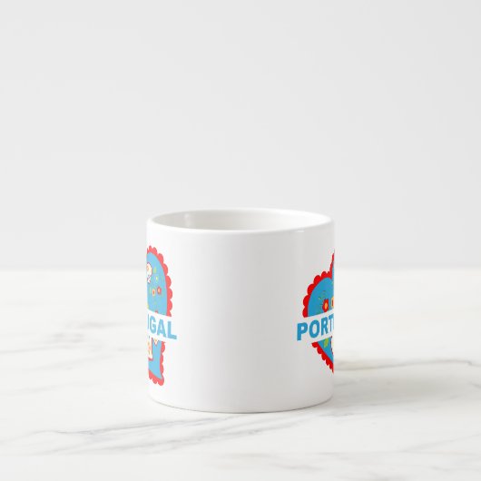 Erg Portugees hart Espresso Kop (Voorkant)