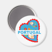 Erg Portugees hart Magneet (Voorkant / Achterkant)