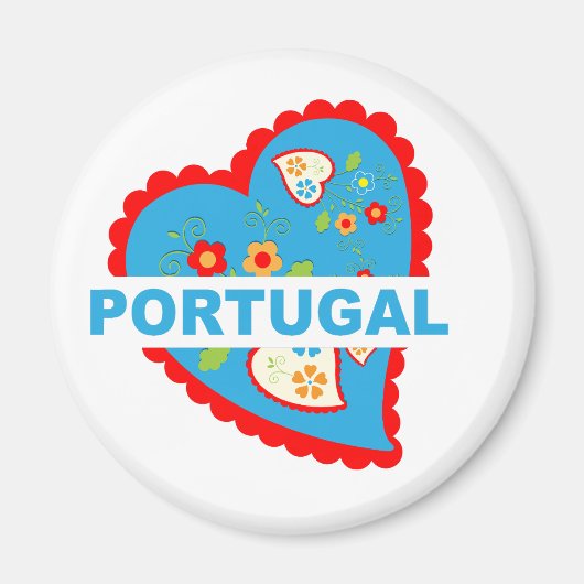Erg Portugees hart Magneet (Voorkant)