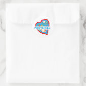 Erg Portugees hart Ronde Sticker (Tas)