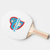 Erg Portugees hart Tafeltennisbatje (Zijkant)