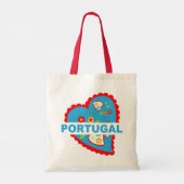 Erg Portugees hart Tote Bag (Achterkant)