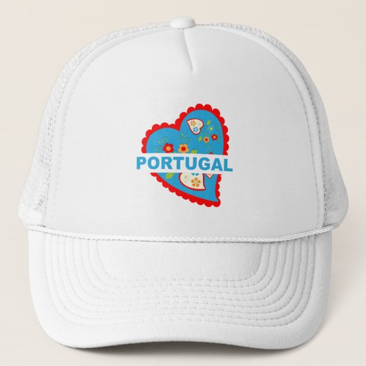 Erg Portugees hart Trucker Pet (Voorkant)