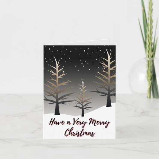 Erg prettig kerstfeest kaart (Voorkant)