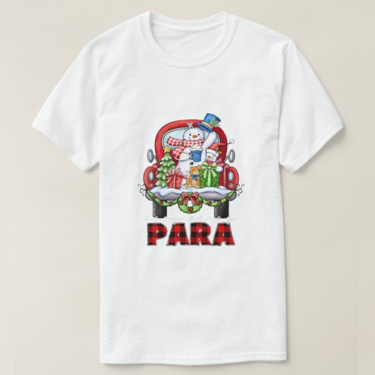 Erg prettige feestdagen Snowman T-shirt (Design voorkant)
