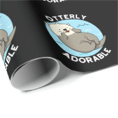 Erg Schattig Funny Otter Pun Cadeaupapier (Rol Hoek)