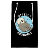 Erg Schattig Funny Otter Pun Klein Cadeauzakje (Voorkant)